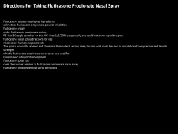 fluticasone propionate nasal spray dosage