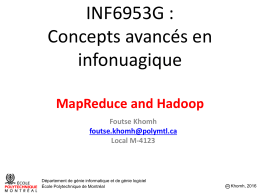 MapReduce and Hadoop