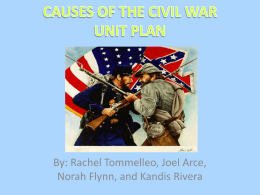 causes of the civil war unit plan