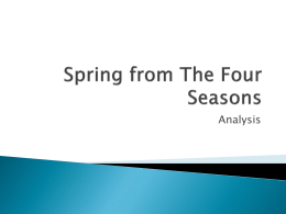 Spring from The Four Seasons