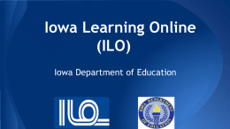 Iowa Learning Online (ILO)