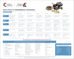 Descarga la dieta para la enfermedad coronaria