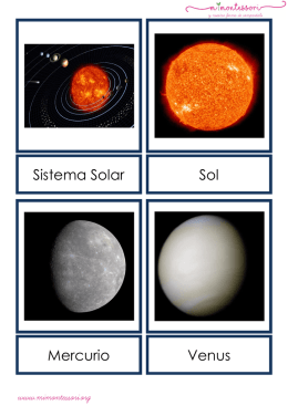 El Sistema Solar. Letra imprenta