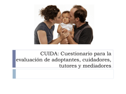 CUIDA: Cuestionario para la evaluación de adoptantes, cuidadores