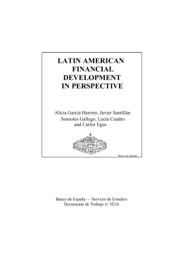 Latin American Financial Development in