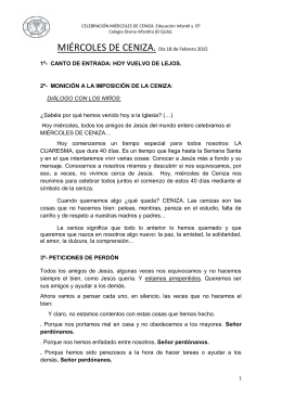 1º- CANTO DE ENTRADA: HOY VUELVO DE LEJOS. 2º