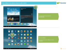 Tablet - Configurar correo @terra.com.pe en Android