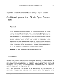 Oral Development for LSP via Open Source Tools