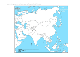 Señala en el mapa: Llanura de Siberia, meseta del Tíbet, Cordillera