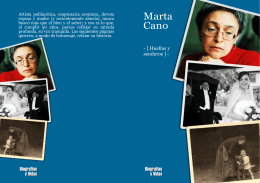 Marta Cano. Huellas y Senderos