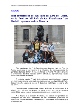 Diez estudiantes del IES Valle del Ebro de Tudela, en la final de “El
