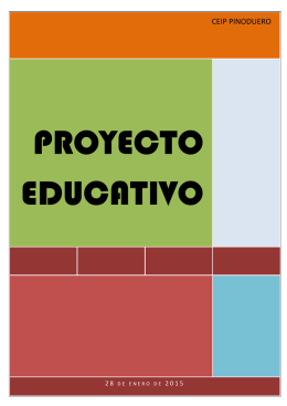 Proyecto Educativo - CEIP Pinoduero