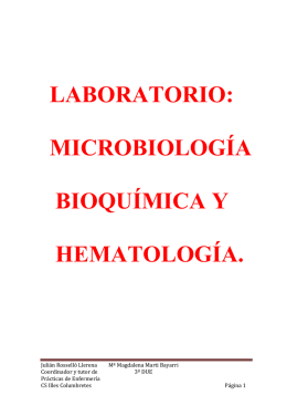 Laboratorio de Microbiologia, Hematologia y Bioquimica