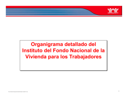 Organigrama detallado del Instituto del Fondo Nacional
