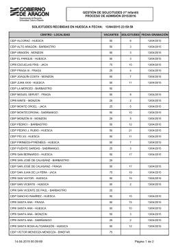 GESTIÓN DE SOLICITUDES (1º Infantil)