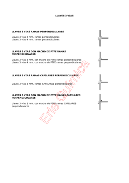 LLAVES 3 VIAS LLAVES 3 VIAS RAMAS
