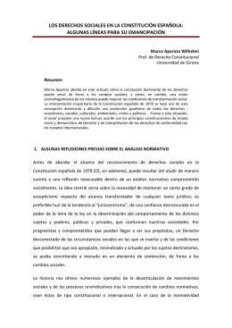 los derechos sociales en la constitución española