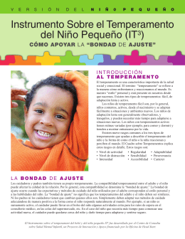Instrumento Sobre el Temperamento del Niño Pequeño (IT3)