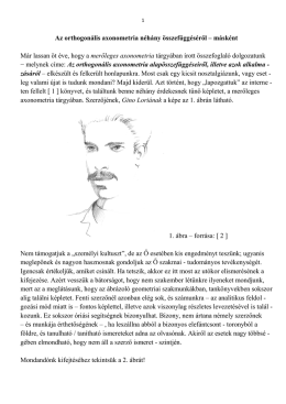 Az orthogon&aacute;lis axonometria n&eacute;h&aacute;ny