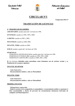 1. tramitación de licencias - Federación Guipuzcoana de Fútbol