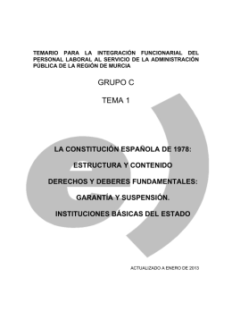 la constitución española de 1978: estructura y contenido derechos y