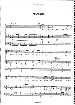 07 Hosanna - Pop Sheet Music