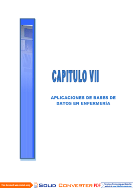 aplicaciones de bases de datos en enfermería