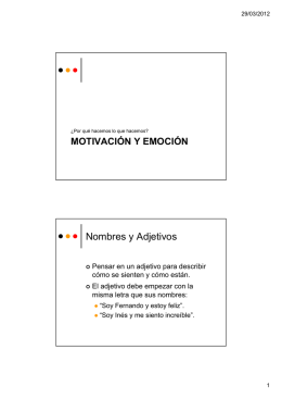Nombres y Adjetivos