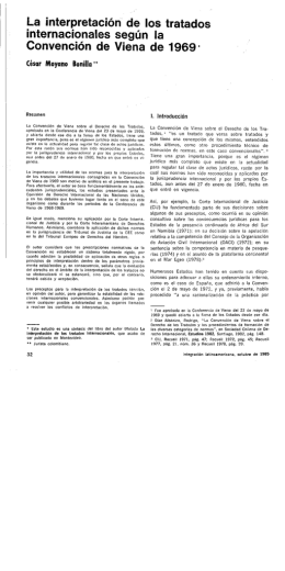 La interpretación de los tratados
