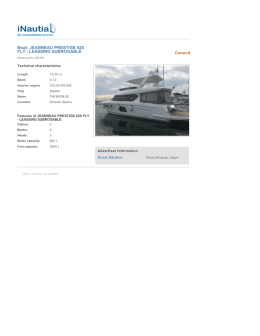 Boat: JEANNEAU PRESTIGE 620 FLY