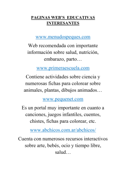 www.menudospeques.com Web recomendada con importante