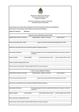 Solicitar una Restitución Internacional