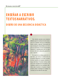 enseñar a escribir textos narrativos.