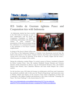 IES Isidra de Guzman tightens Peace and Cooperation ties with