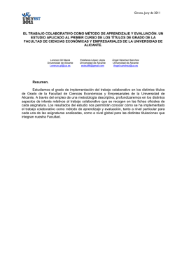 el trabajo colaborativo como método de aprendizaje y