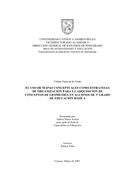 el uso de mapas conceptuales como estrategia de organizaciìn para