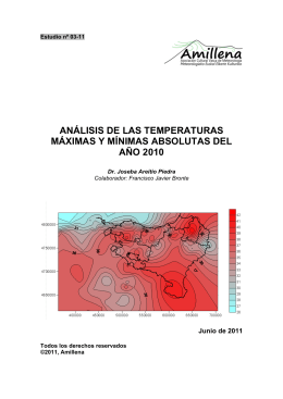 análisis de las temperaturas máximas y mínimas