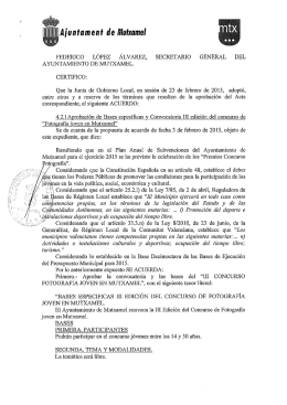 Bases - Ayuntamiento de Mutxamel