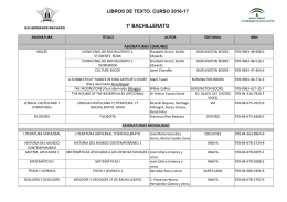 Libros texto_1ºBACH_16_17