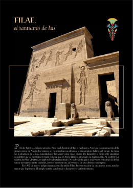 El Templo de Isis en Filae