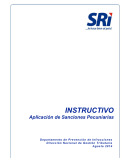instructivo para la aplicación de sanciones