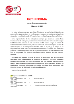 Acceso a la Hoja Informativa - FeSP-UGT Castilla