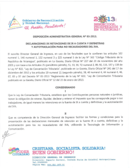 RROSPERAOÓS y - Dirección General de Ingresos DGI