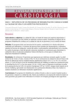 Resumen - Revista Española de Cardiología