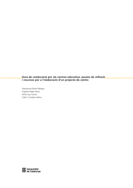 Guia de coeducació per als centres educatius