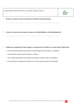 Anota el nombre de tres inventos de la Edad Contemporánea