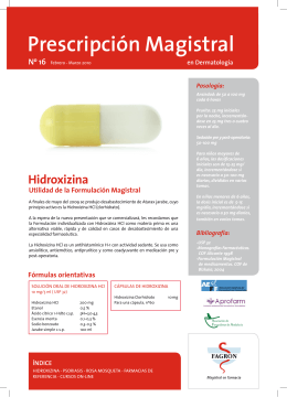 Prescripción Magistral - Asociacion de Formulistas de Andalucia
