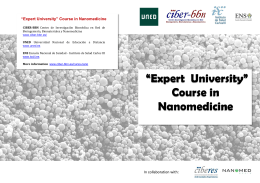 “Expert University” Course in Nanomedicine