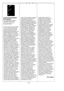 La dirección estratégica de la empresa