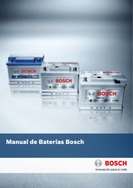 Manual de Baterías Bosch